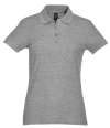 11338 Passion SOL'S Ladies Passion Cotton Piqué Polo Shirt Grey Marl colour image